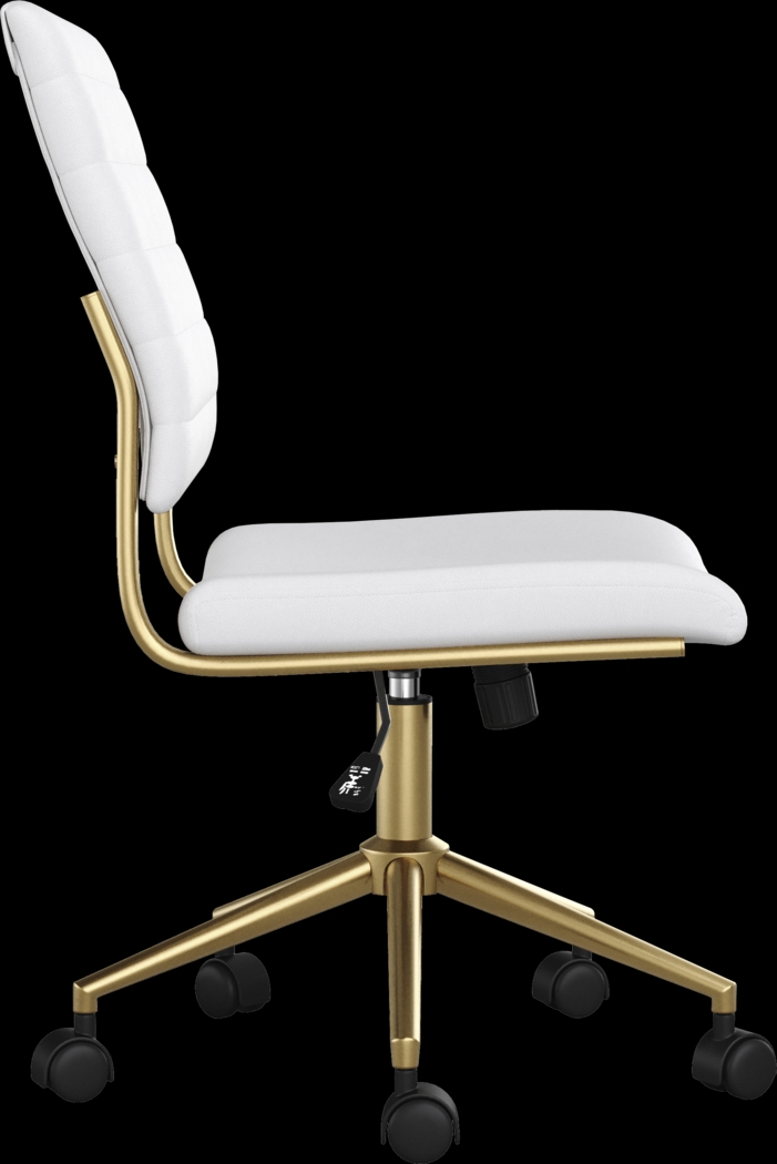Zubicek White Office Chair - Thumbnail - Image 7