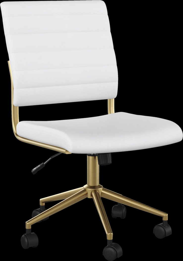 Zubicek White Office Chair - Thumbnail - Image 1