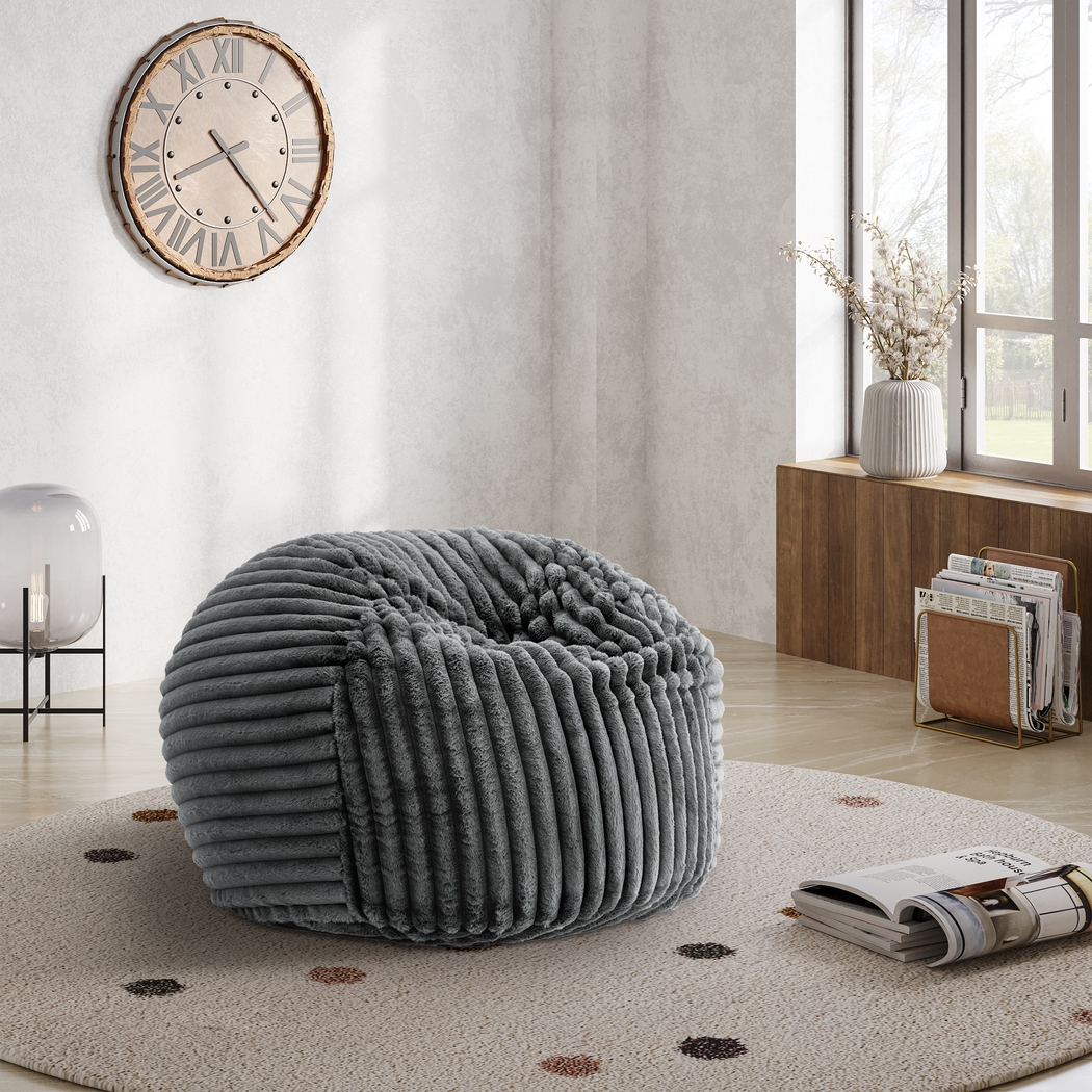 Zugni Charcoal Accent Chair - Thumbnail - Image 2