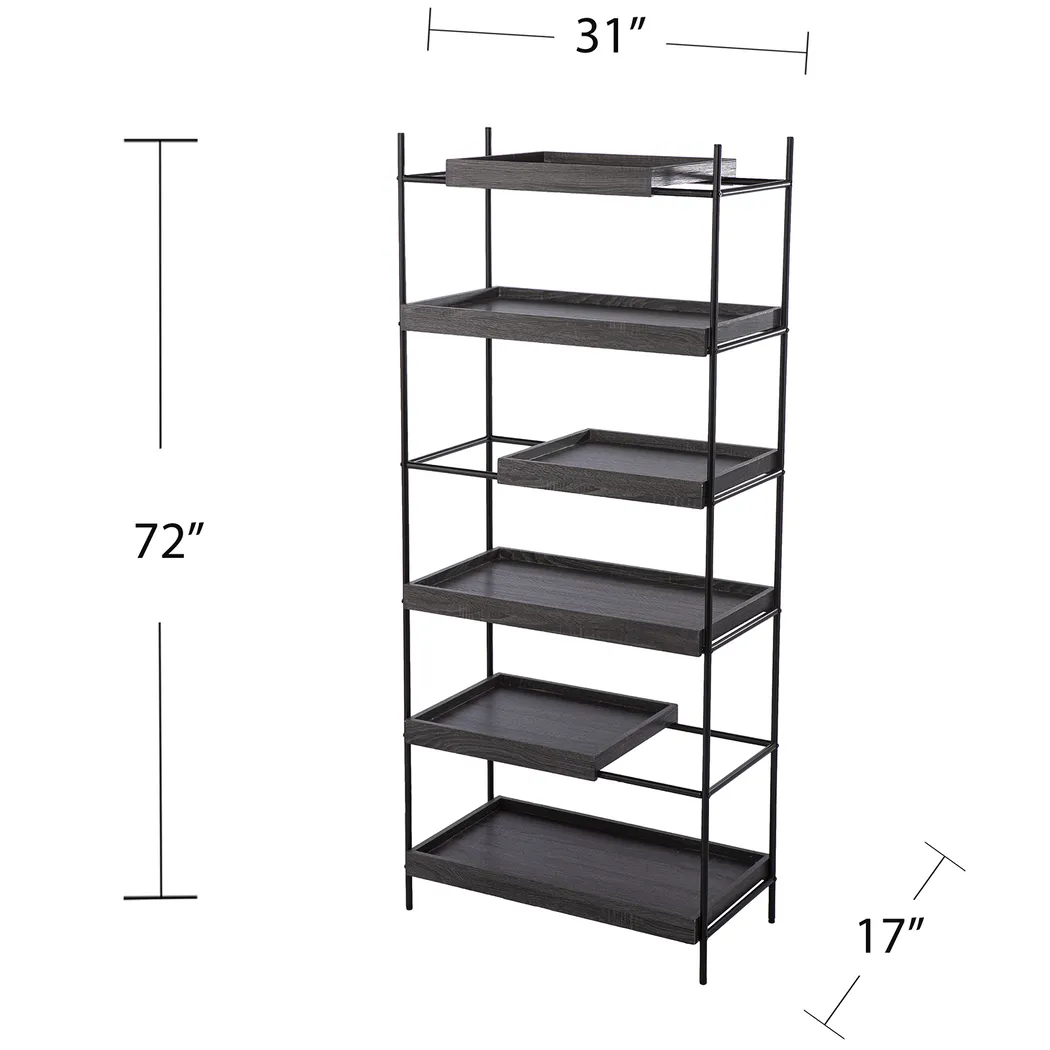 Zuill Black Bookcase - Image 7