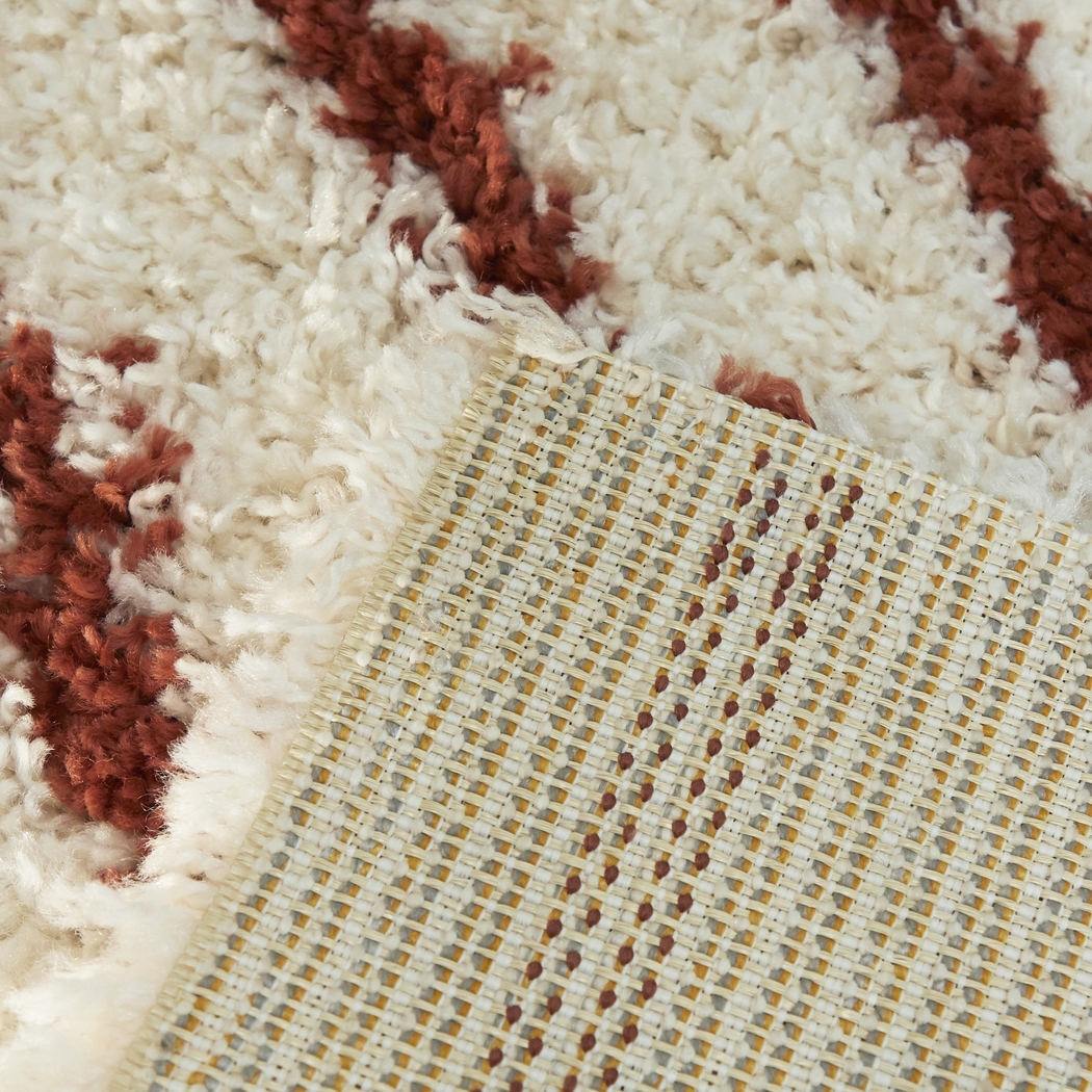 Zunees Orange/Multi 7'10 x 10' Rug - Thumbnail - Image 4