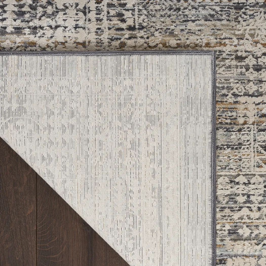Zuri Ivory Slate 2'3 x 10' Rug - Thumbnail - Image 4