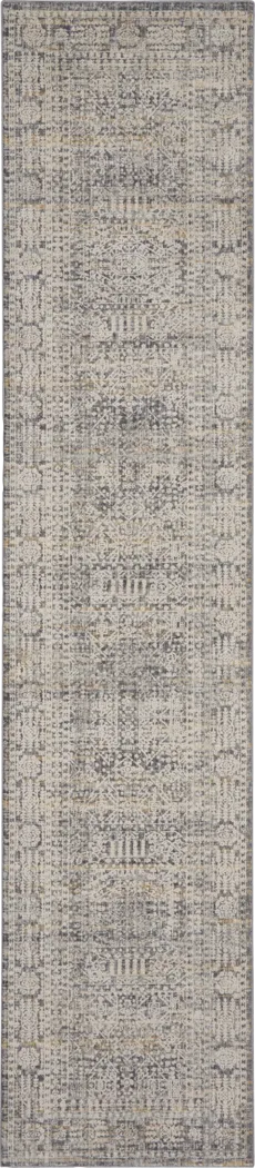 Zuri Ivory Slate 2'3 x 10' Rug - Thumbnail - Image 1