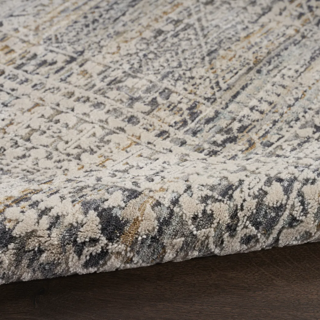 Zuri Ivory Slate 2'3 x 8' Rug - Thumbnail - Image 3