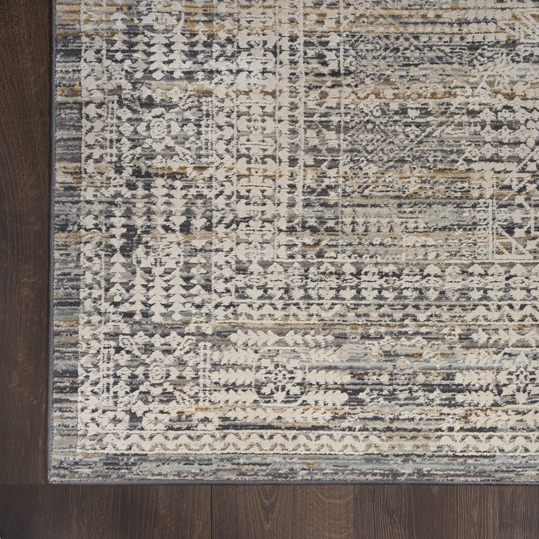 Zuri Ivory Slate 2'3 x 8' Rug - Thumbnail - Image 4