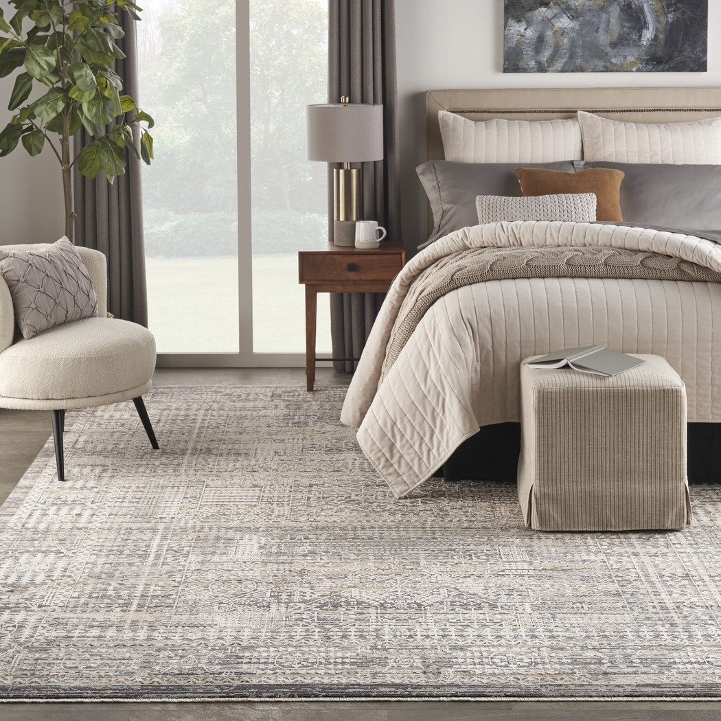 Zuri Ivory Slate 7'10 x 10'1 Rug - Thumbnail - Image 2