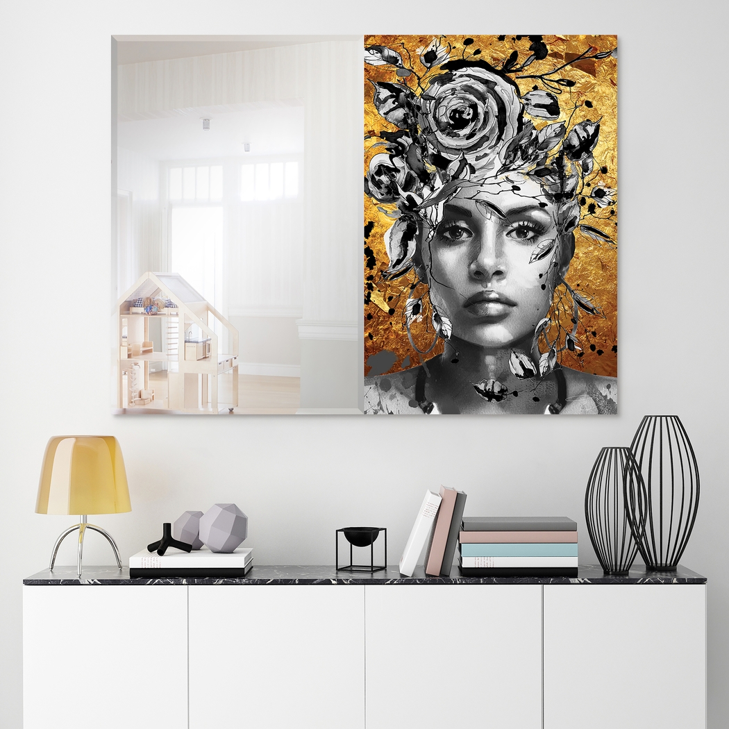 Zurielle Gray Mirror - Thumbnail - Image 3