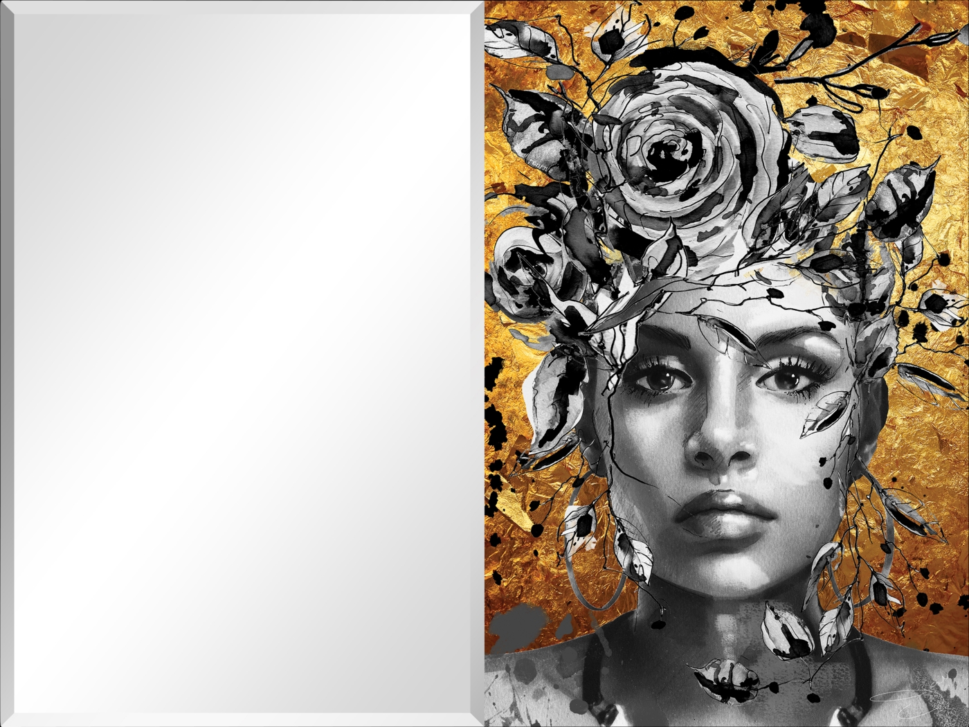 Zurielle Gray Mirror - Thumbnail - Image 1