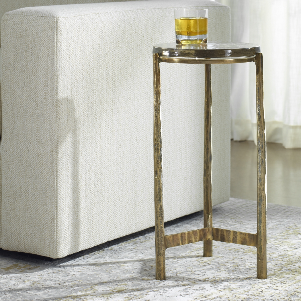 Zuro Brass Accent Table - Thumbnail - Image 2
