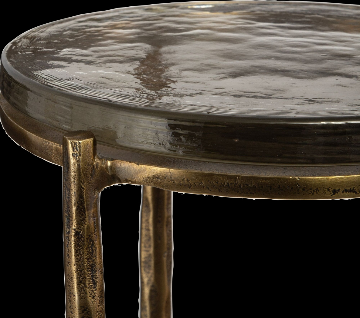 Zuro Brass Accent Table - Thumbnail - Image 3