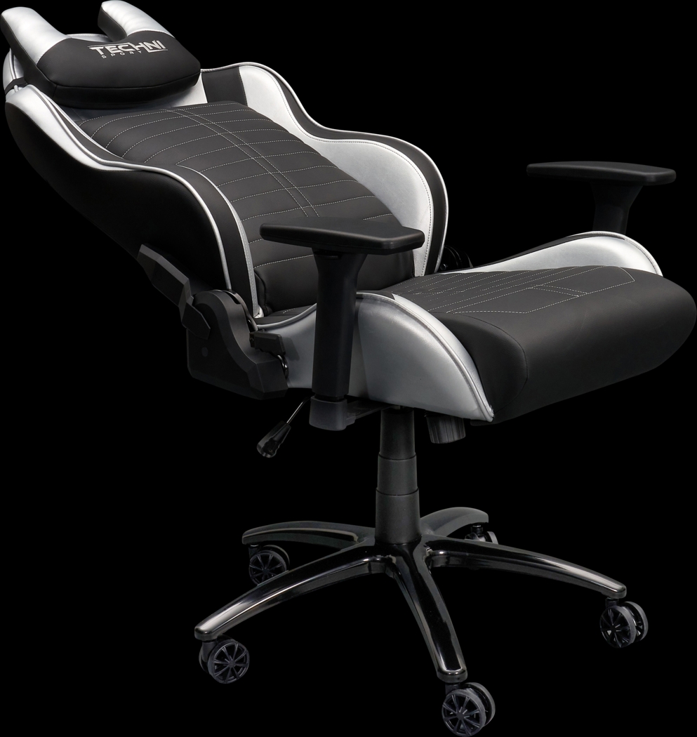 Zursa Black/Silver Gaming Chair - Thumbnail - Image 11