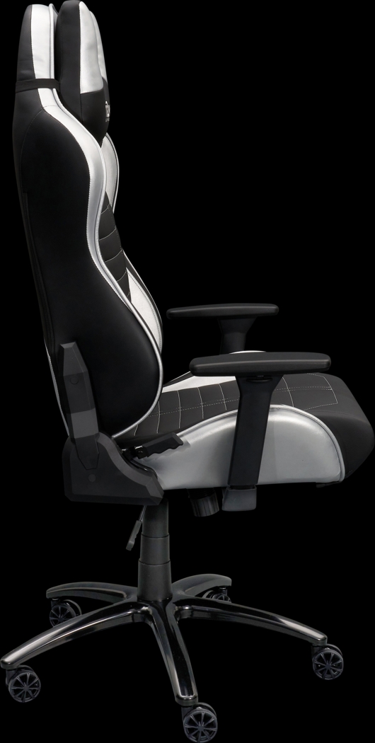 Zursa Black/Silver Gaming Chair - Thumbnail - Image 13