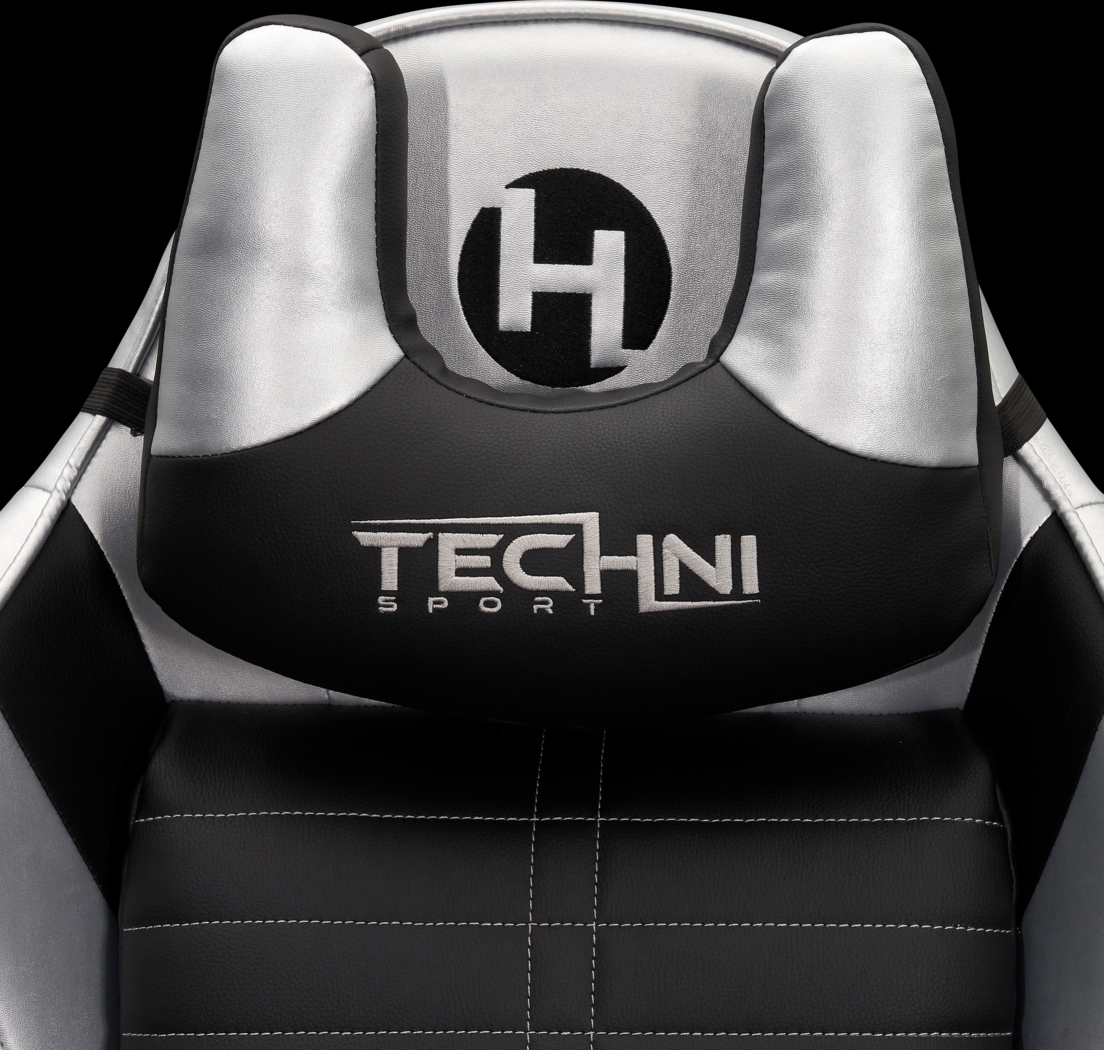 Zursa Black/Silver Gaming Chair - Thumbnail - Image 14