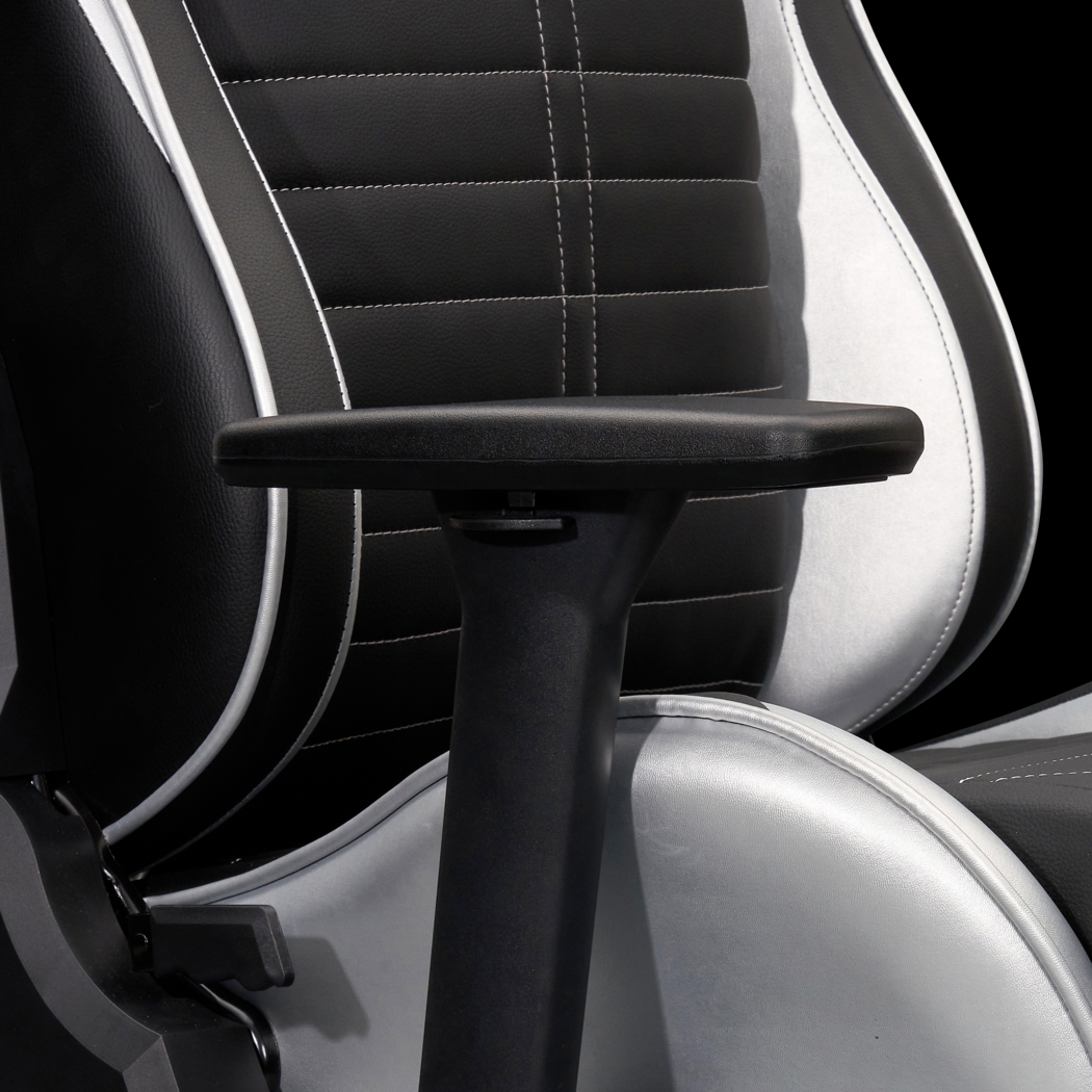 Zursa Black/Silver Gaming Chair - Thumbnail - Image 15