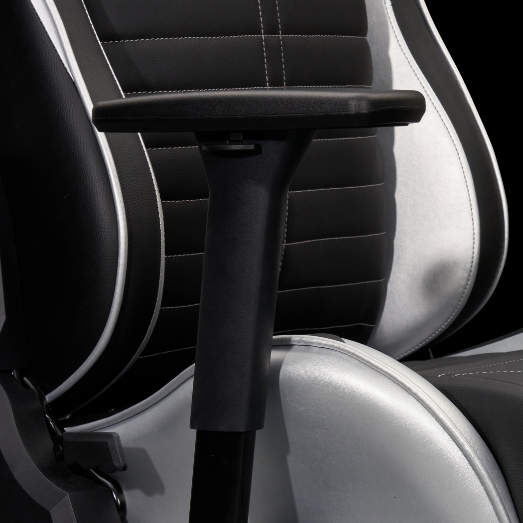 Zursa Black/Silver Gaming Chair - Thumbnail - Image 16
