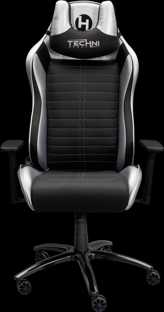 Zursa Black/Silver Gaming Chair - Thumbnail - Image 5