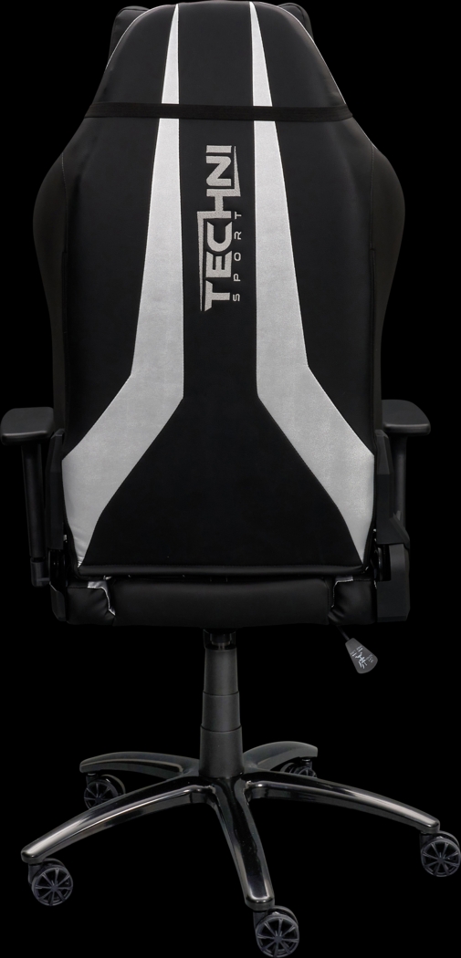 Zursa Black/Silver Gaming Chair - Thumbnail - Image 6