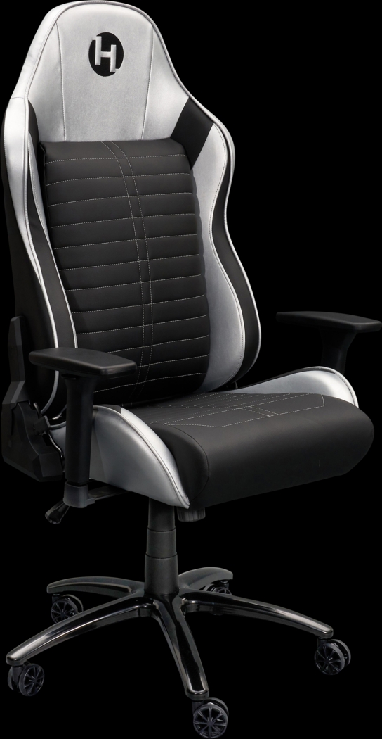 Zursa Black/Silver Gaming Chair - Thumbnail - Image 9