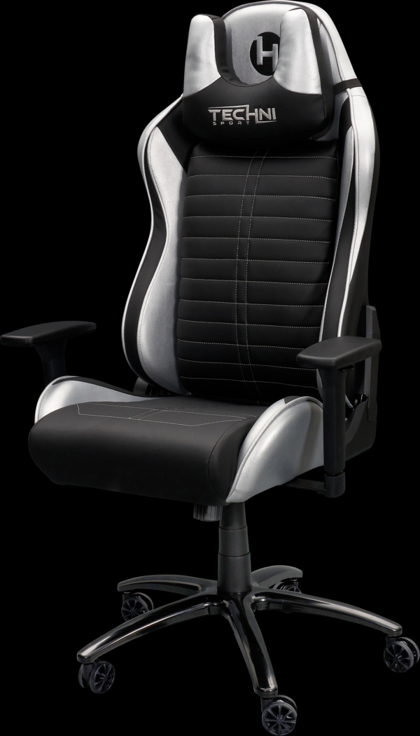 Zursa Black/Silver Gaming Chair - Thumbnail - Image 10
