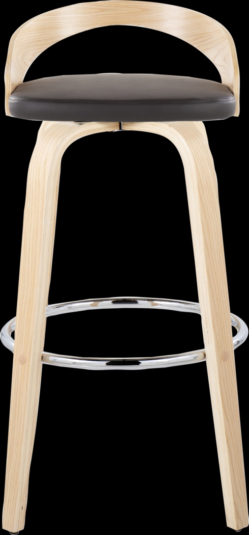 Zykaan X Brown Swivel Barstool, Set of 2 - Thumbnail - Image 10