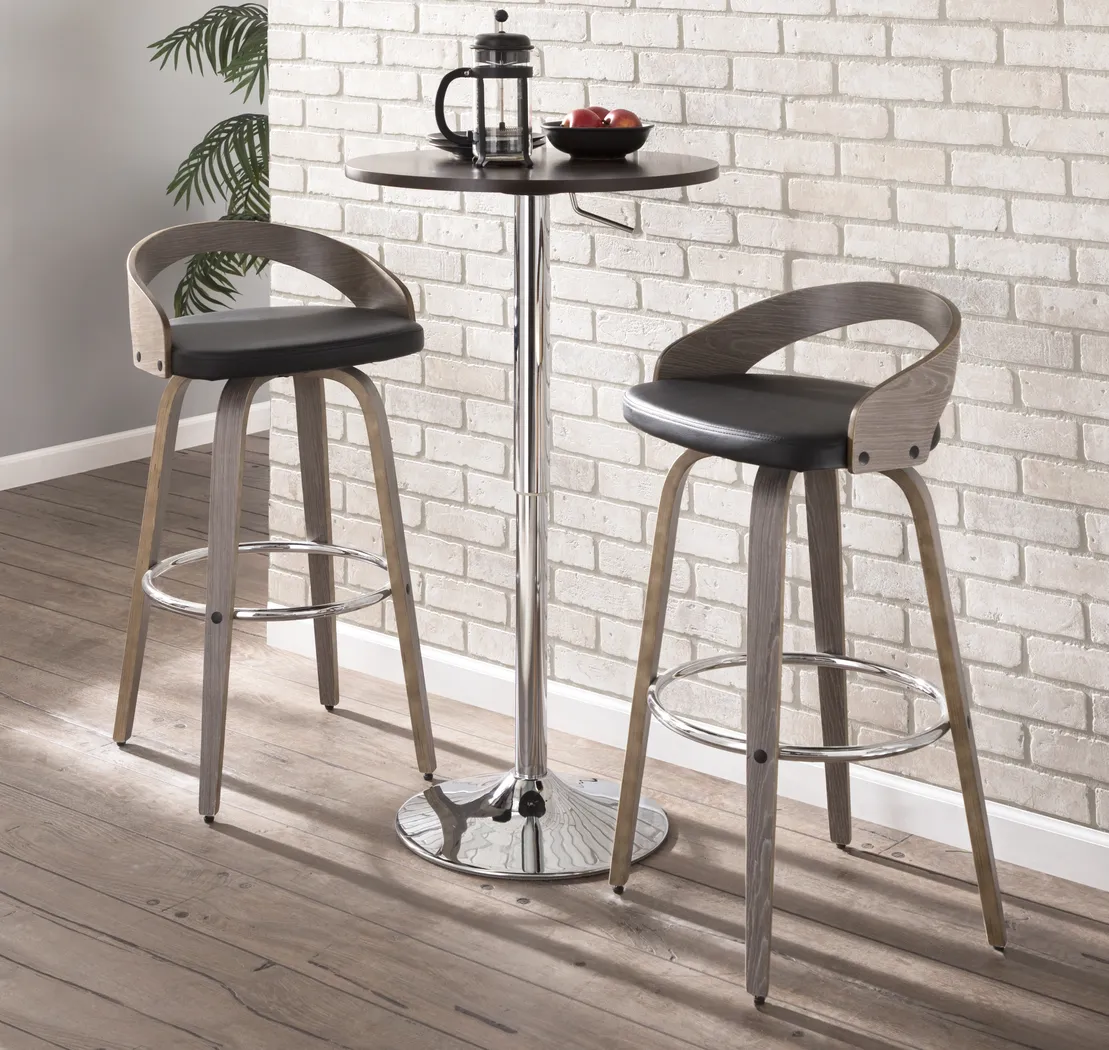 Zykan I Black Barstool, Set of 2 - Thumbnail - Image 2