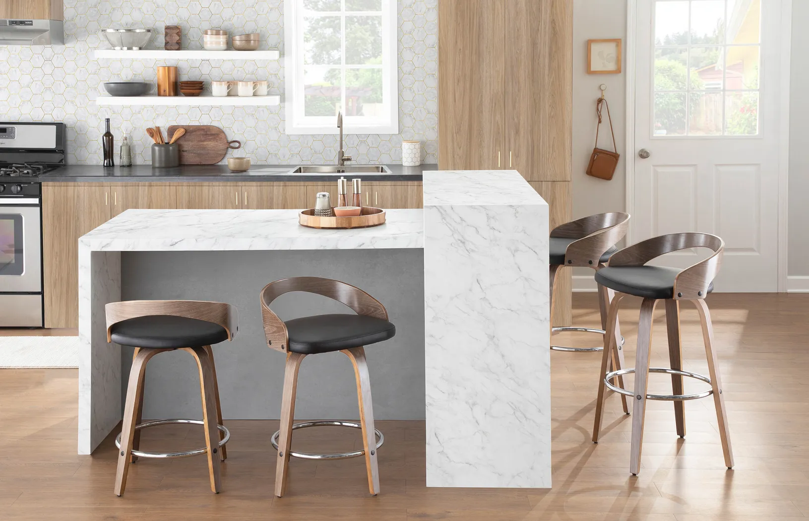 Zykan I Black Barstool, Set of 2 - Thumbnail - Image 3