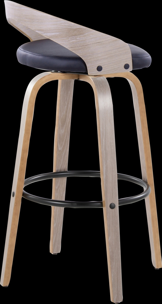 Zykan I Black Swivel Barstool, Set of 2 - Thumbnail - Image 8