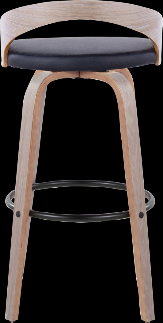 Zykan I Black Swivel Barstool, Set of 2 - Thumbnail - Image 9