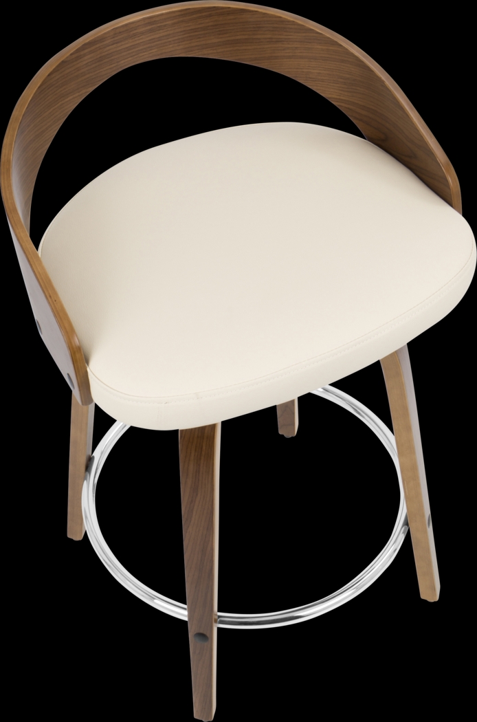 Zykan II Cream Counter Height Stool, Set of 2 - Thumbnail - Image 6