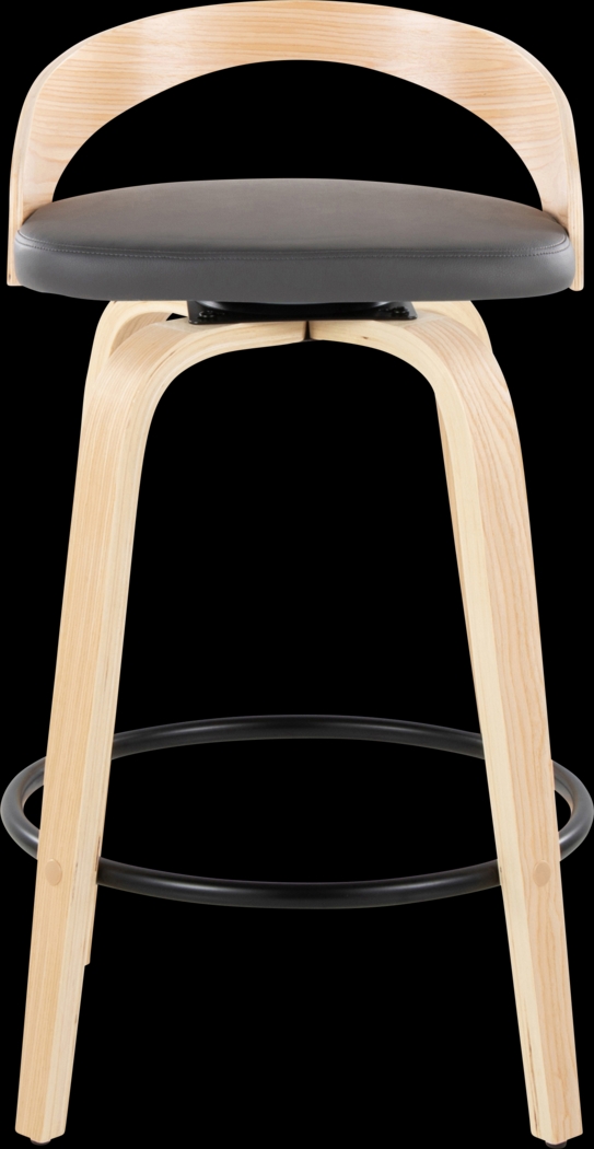 Zykan III Gray Swivel Counter Height Stool, Set of 2 - Thumbnail - Image 7