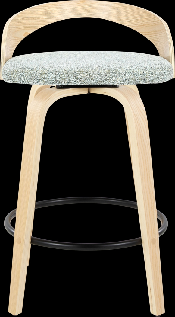 Zykan III Green Swivel Counter Height Stool, Set of 2 - Thumbnail - Image 7