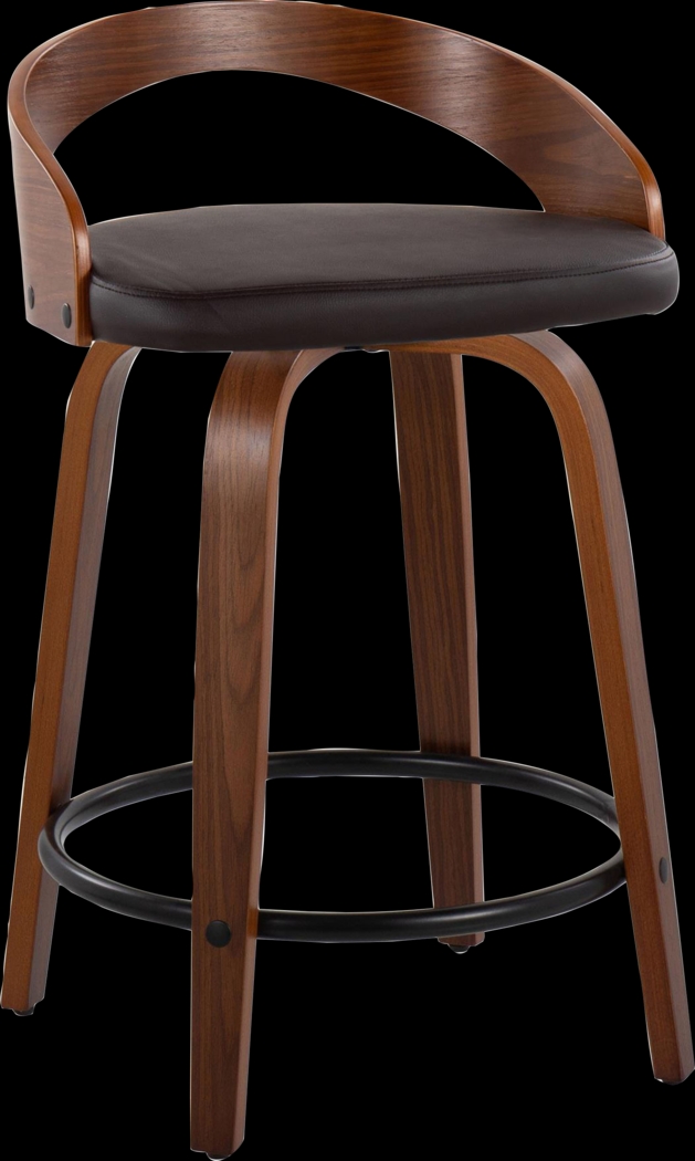 Zykan IV Brown Counter Height Stool, Set of 2 - Thumbnail - Image 7