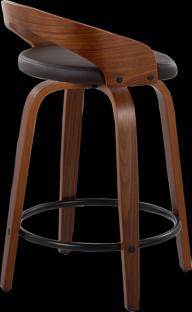 Zykan IV Brown Counter Height Stool, Set of 2 - Thumbnail - Image 10