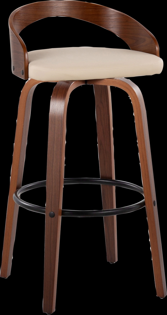 Zykan IX Cream Swivel Barstool, Set of 2 - Thumbnail - Image 6