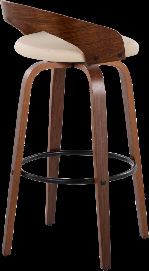 Zykan IX Cream Swivel Barstool, Set of 2 - Thumbnail - Image 8