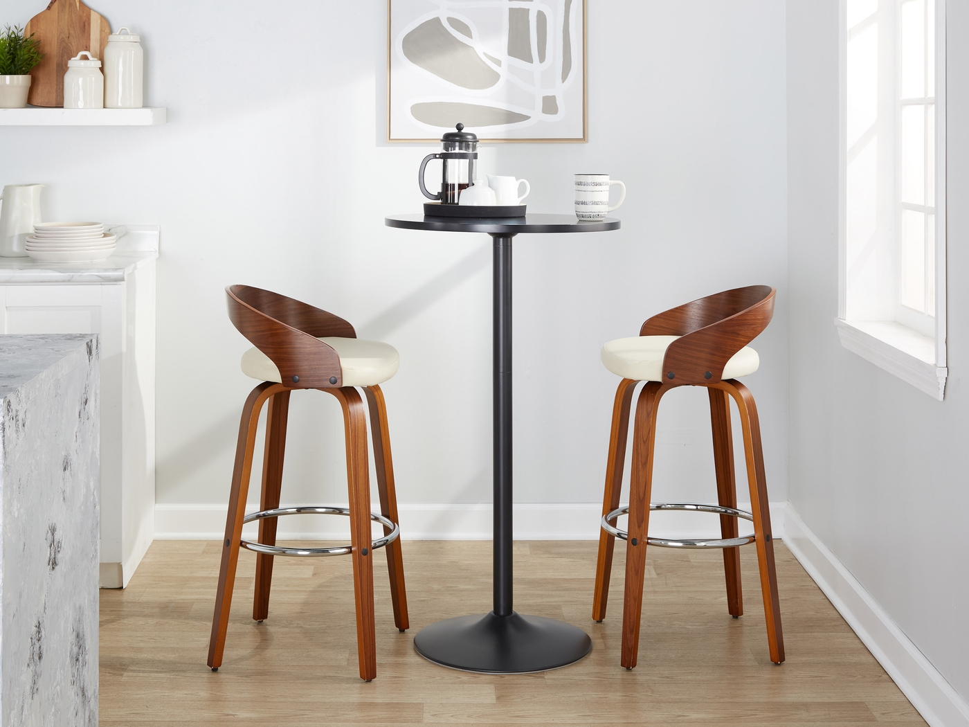 BACCHUS STOOL てつ てつ BACCHUS STOOL Forest Low Back Barstool