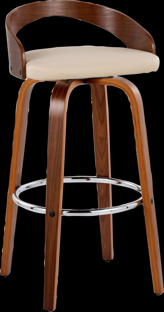 Zykan V Brown Swivel Barstool, Set of 2 - Thumbnail - Image 6