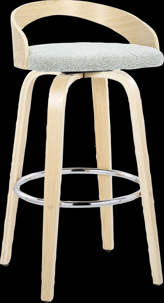 Zykan VI Light Green Swivel Barstool, Set of 2 - Thumbnail - Image 6