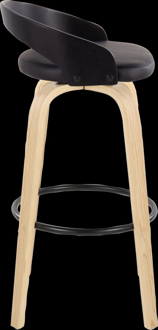 Zykan VII Black Swivel Barstool, Set of 2 - Thumbnail - Image 8