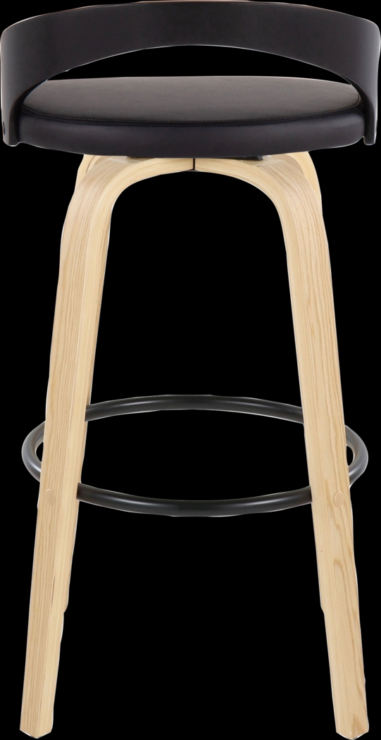 Zykan VII Black Swivel Barstool, Set of 2 - Thumbnail - Image 9