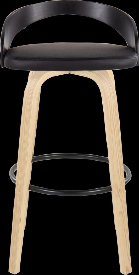 Zykan VII Black Swivel Barstool, Set of 2 - Thumbnail - Image 10