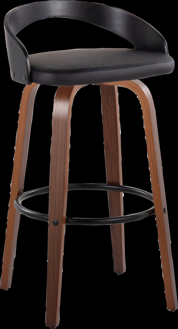 Zykan VIII Black Swivel Barstool, Set of 2 - Thumbnail - Image 6