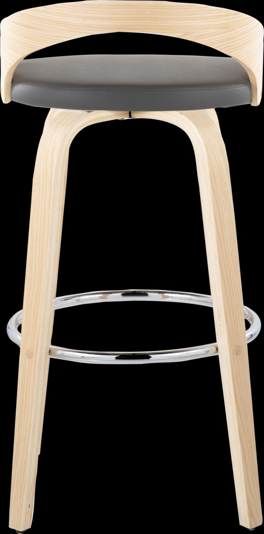 Zykan X Gray Swivel Barstool, Set of 2 - Thumbnail - Image 8