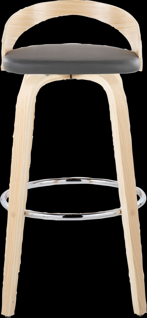 Zykan X Gray Swivel Barstool, Set of 2 - Thumbnail - Image 10