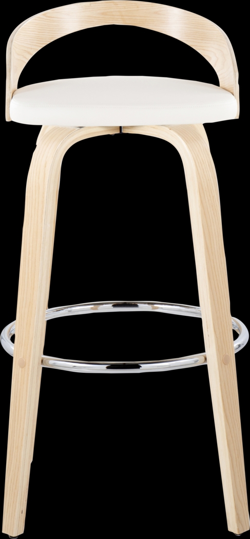 Zykan X White Swivel Barstool, Set of 2 - Thumbnail - Image 10