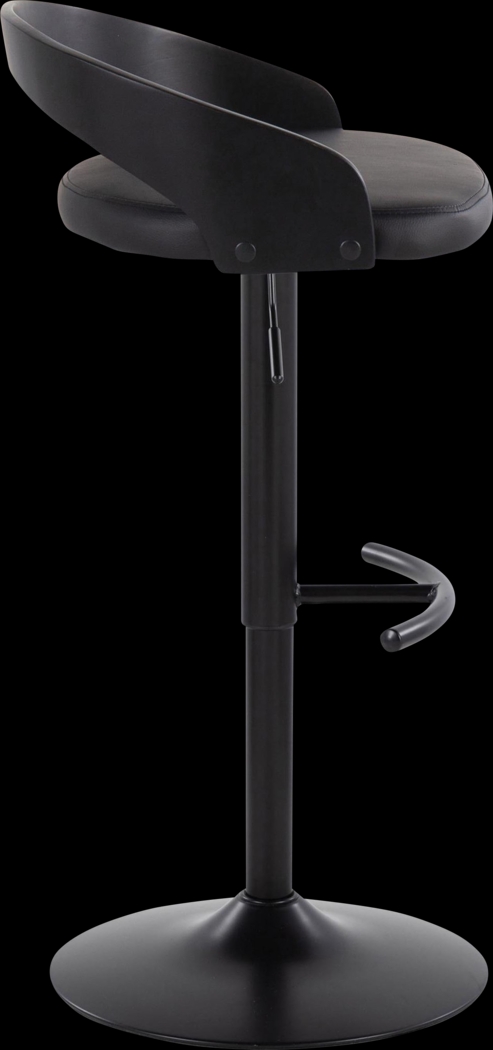 Zykan XIV Black Adjustable Barstool, Set of 2 - Thumbnail - Image 4