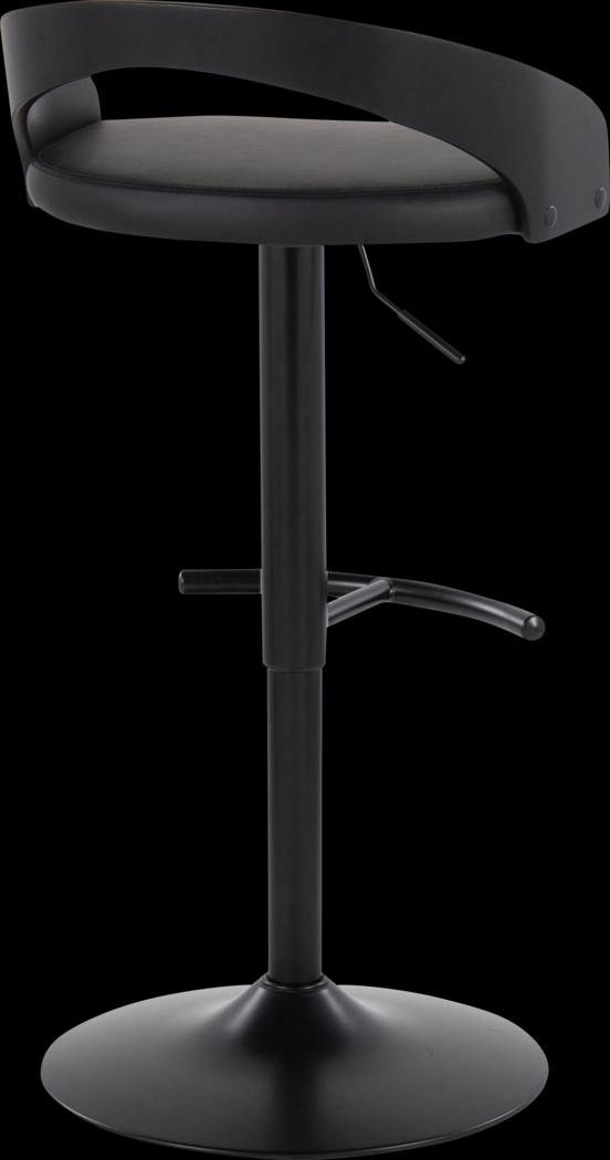 Zykan XIV Black Adjustable Barstool, Set of 2 - Thumbnail - Image 5