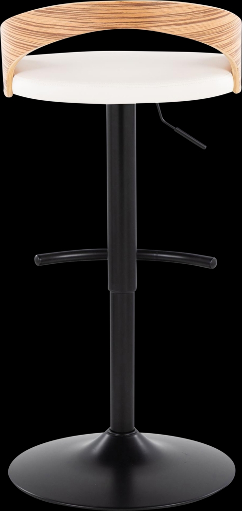 Zykan XIX White Adjustable Barstool, Set of 2 - Thumbnail - Image 6