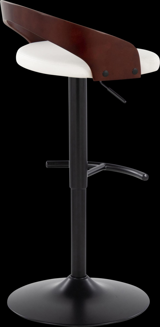 Zykan XV White Adjustable Barstool, Set of 2 - Thumbnail - Image 5