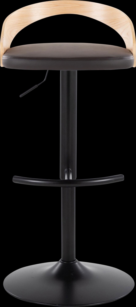 Zykan XVII Brown Adjustable Barstool, Set of 2 - Thumbnail - Image 7